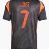 Camiseta Negra de Colombia de Luis Díaz